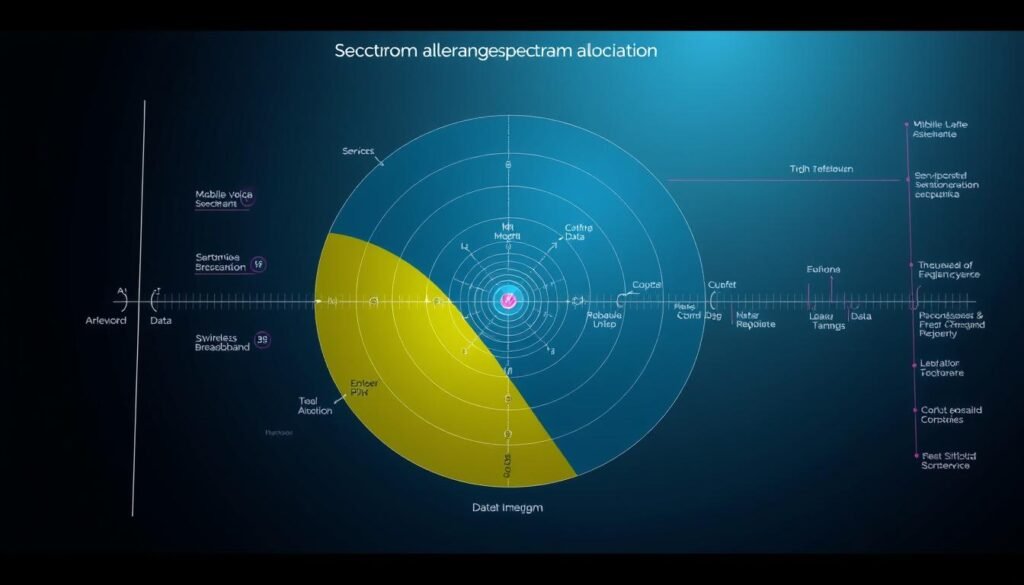網絡頻譜分配示意圖 網絡頻譜分配示意圖